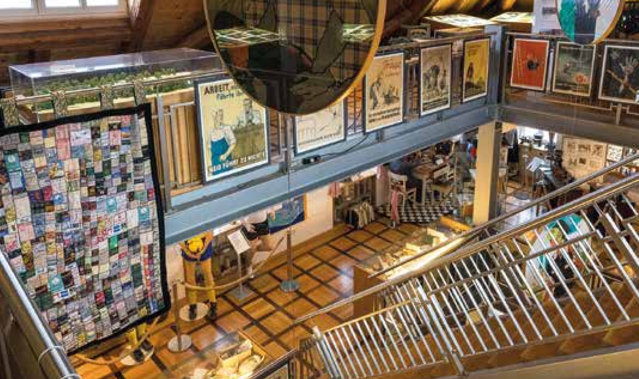 Innenraum des Textilmuseums Brennet in Wehr