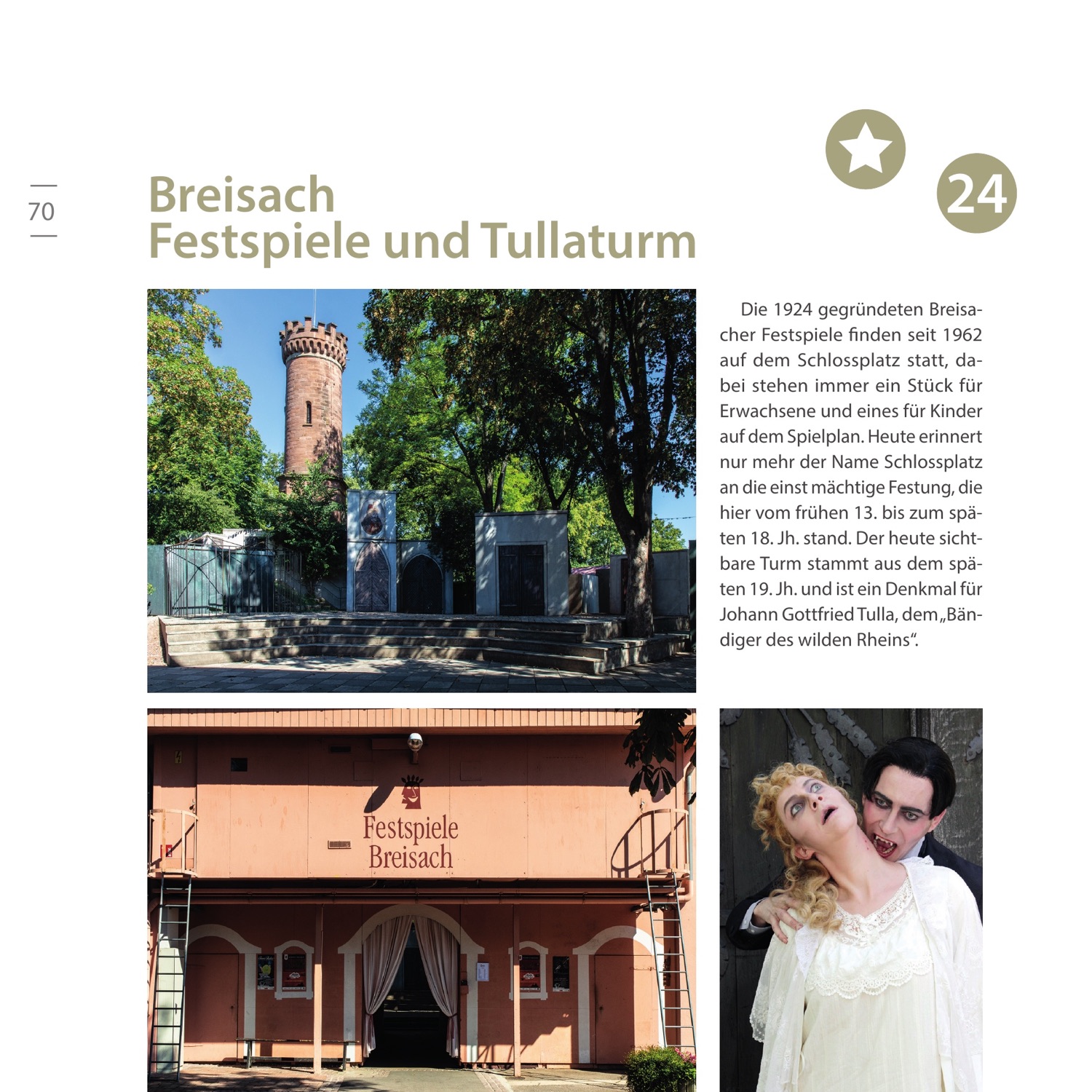 Linke Buchseite zu den Breisacher Festspielen