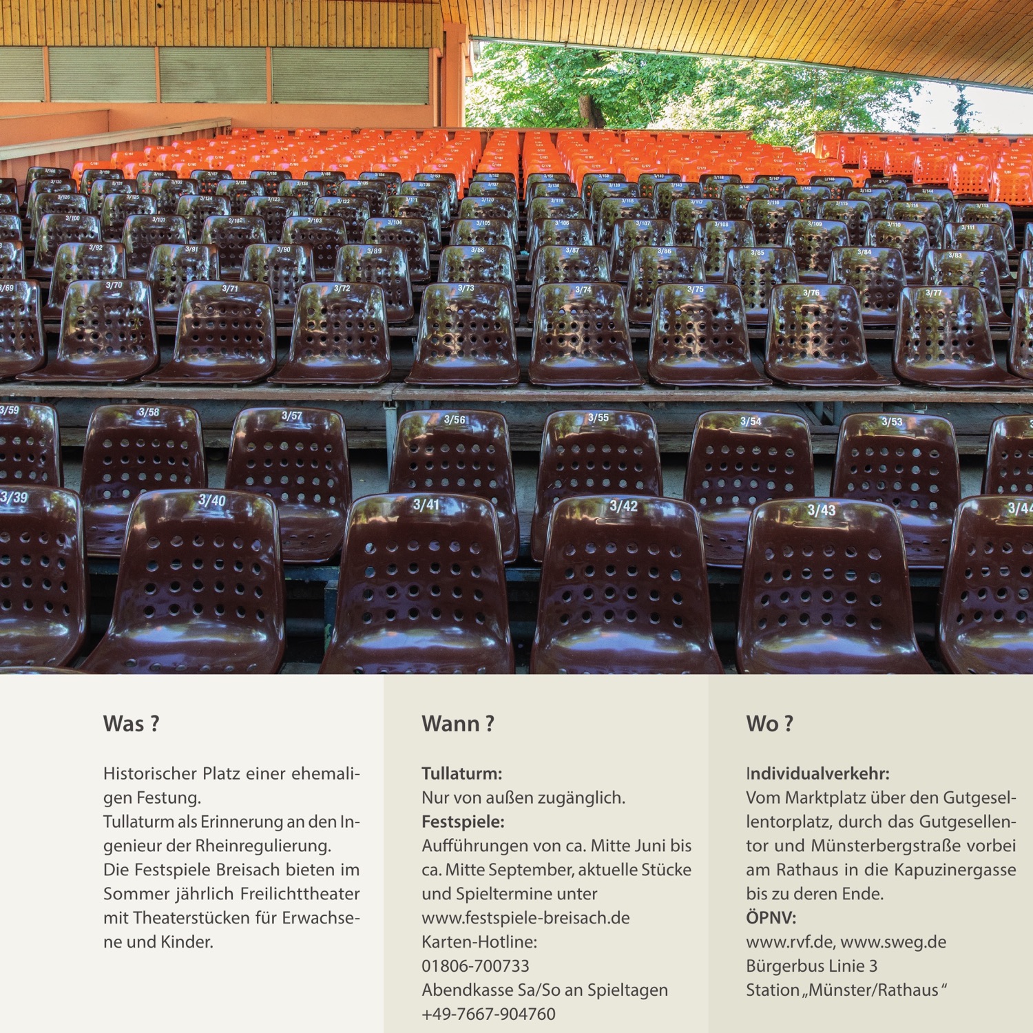Rechte Buchseite zu den Breisacher Festspielen