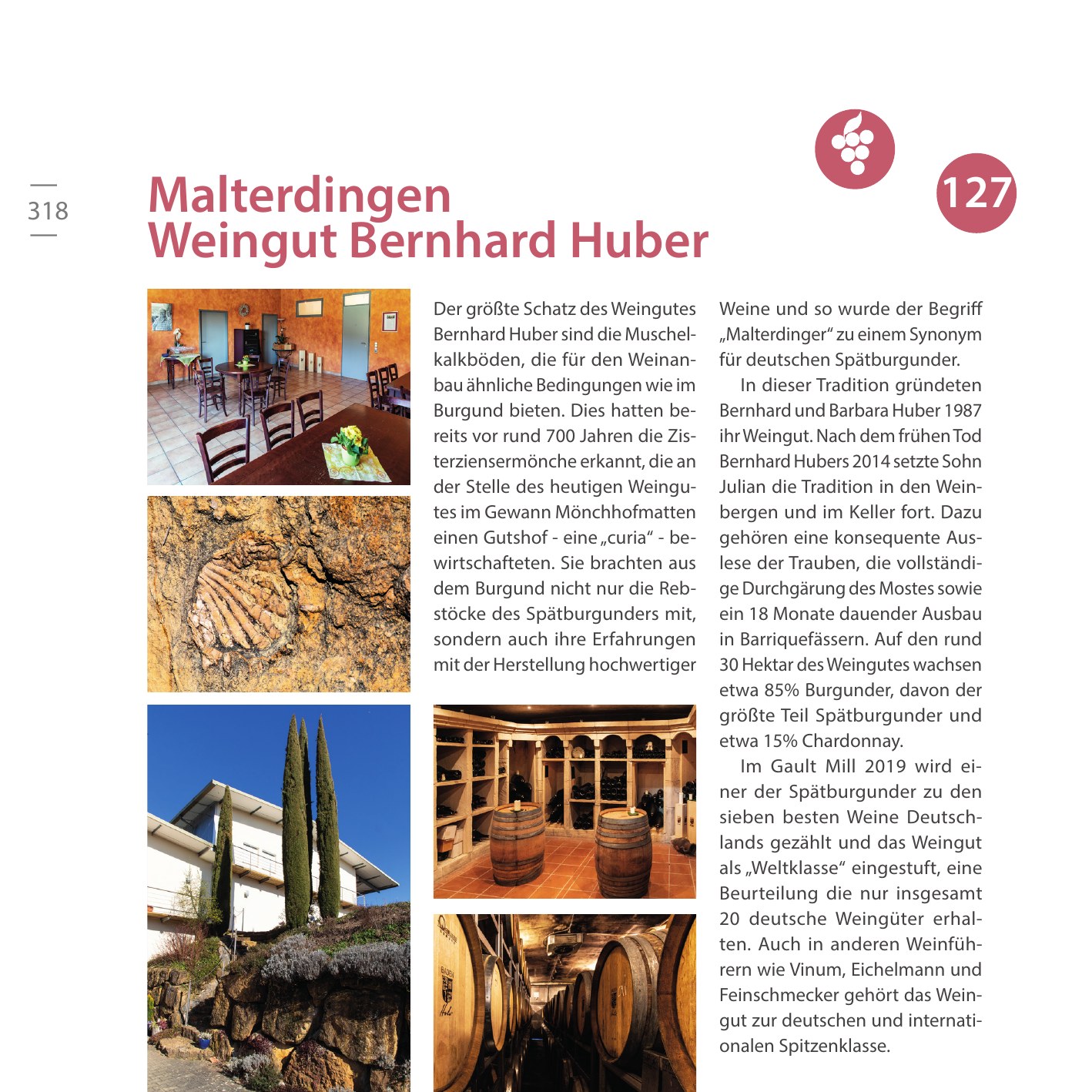 Linke Seite der Entdeckung zum Weingut Bernhard Huber in Malterdingen