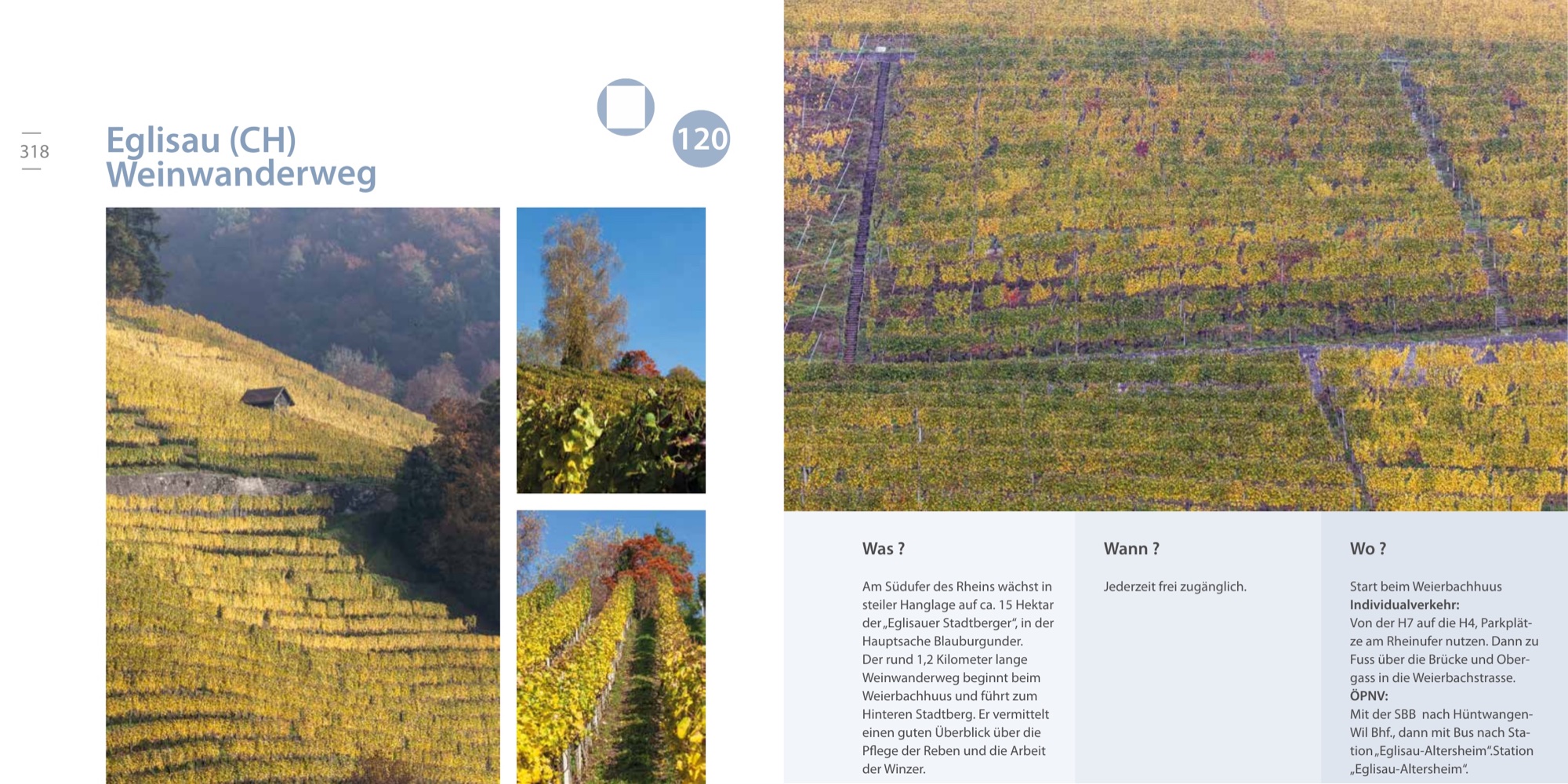 Doppelseite zum Weinwanderweg in Eglisau