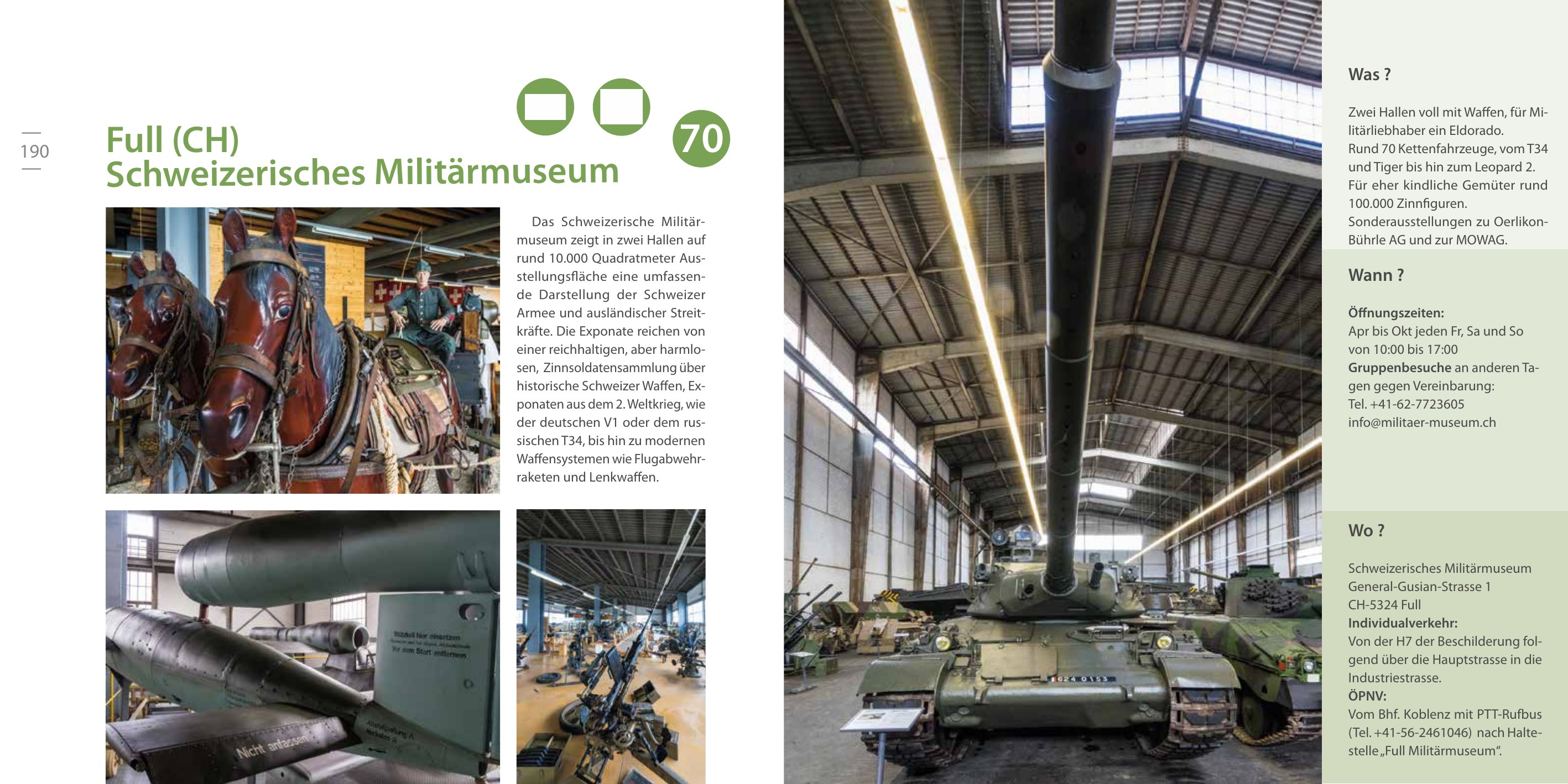 Doppelseite zum Schweizerischen Militärmuseum in Full